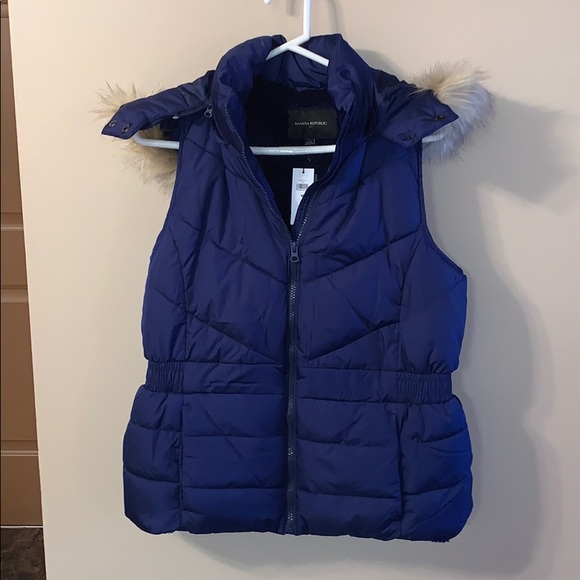 Banana Republic Jackets & Blazers - Blue puffer vest!
